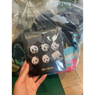 BAO FAMILY 福寶長滑鼠墊 可愛熊貓圖案 新品福寶徽章