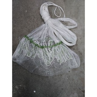 八卦網手撒網，網目3分/5分，14尺長，捕魚蝦適用，超商取貨限一件, 3分網目10尺