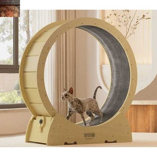 무소음 캣휠 고양이 쳇바퀴 운동기구 런닝머신 스크래쳐 놀이터, 1. L 사이즈(친환경자재), 1개