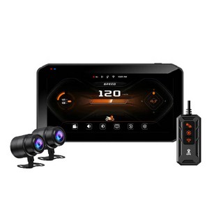 CARSLAVE M9 LITE CarPlay 機車導航行車記錄器 6.25吋大螢幕 1080P前後雙鏡頭 BSD盲點偵測 胎壓監測, 無胎壓BSD，不可外加鏡頭, M9單主機