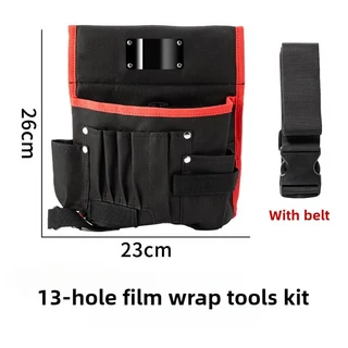 ALIWRAP 유틸리티 자동차 랩핑 도구 보관 가방 스퀴지 홀더 소형 캔버스 크로스바디 허리 (윈도우 틴팅 수