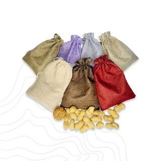 부럼 견과류 보관 천연 삼베 주머니 전통 정월대보름 호두 땅콩 수납 파우치, 1개, 상세페이지 참조