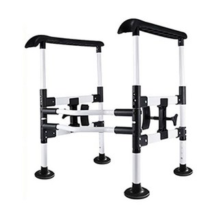 高度可調 防滑穩固 助力起身, 人體工學馬桶扶手白色加厚加粗, 1個