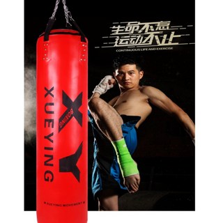 子甄彣璟 空心沙袋120-180公分-直徑35公分 PU沙袋 沙包 拳擊 搏擊 格鬥 散打 健身運動 重量訓練, 120公分-藍色, 藍色