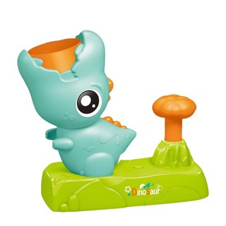 腳踏彈射飛碟 沖天火箭玩具 恐龍造型 戶外親子互動 兒童運動玩具, 藍色