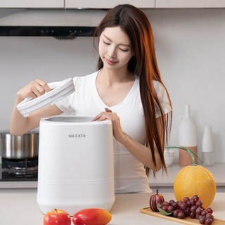 SULCATA 음식물처리기 분리세척 가정용 분쇄 발효 기능 4L 화이트