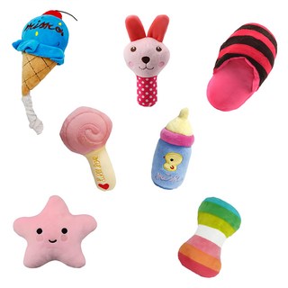 미스터추추 강아지 삑삑이 펫토이 7종 세트, 혼합색상, 1세트