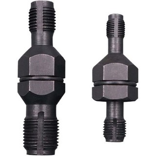 2PCS 스파크 플러그 스레드 체이서 도구 태퍼 고탄소강 삽입 탭 수리 세트 M10 x 1.0/M12 1.25 M14 1.5/M18 1.5 타입 AB의 양면 도구, Type A+B