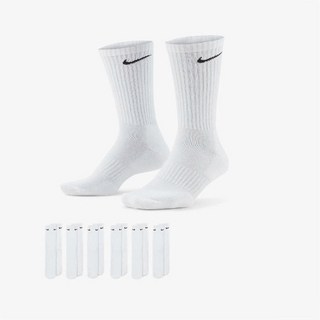 나이키 에브리데이 쿠션 트레이닝 크루 샥스 스포츠 장목 양말(2세트 6켤레), 27 - 29cm (XL)