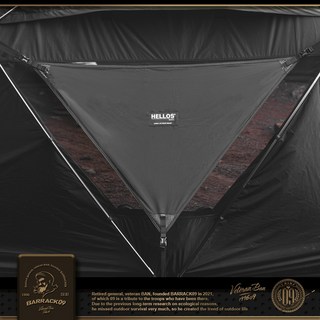 韓國 HELLOS Observatory 觀星所 黑色三角旗 韓國帳篷 基地帳 圓頂帳篷, 配件三角旗(一組二片)