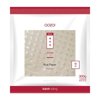 아오자이 프리미엄 라이스페이퍼 한박스 3종 선택(원형16/사각16/원형22), 300g, 48개