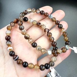 亮晶晶 天然色玉髓 纏絲瑪瑙手鍊 10mm 避邪保平安 男女款