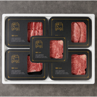 구공구일 마장동 최상 1++등급 한우 투뿔 VIP 선물세트 구이용 신선 C세트 1.4kg, 1세트