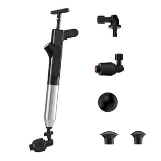 미니플 스나이퍼 일체형 스틸 초강력 에어 뚫어뻥, 블랙