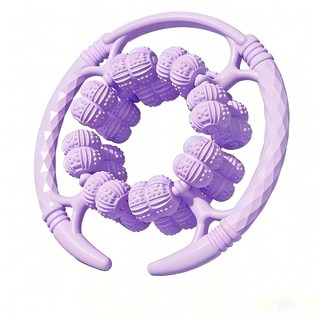 32輪環形按摩器 按摩滾輪, 紫色, 32輪按摩圈