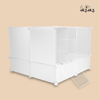 애구애구 강아지 울타리 DIY 애견 펜스, 05 양방향 커넥터, 화이트, 1개