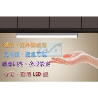 磁吸感應燈 紅外線人體感應櫥櫃燈 LED智能感應燈 充電小夜燈 露營燈 節能省電, 1個, 【加購】 包裝用空紙箱 (不含產品)