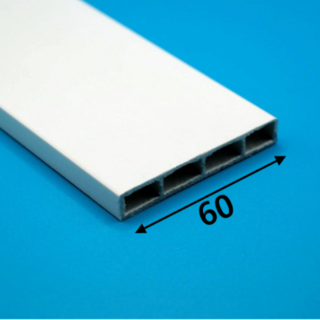 PVC몰딩 평몰딩 천장몰딩 백색 60X9 사각몰딩 (길이 2.4미터), 1개