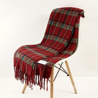 ScottyBear 那隻熊 格紋流蘇披肩圍巾 CM421