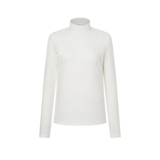 24FW [가격인하]화이트 여성 겨울 자카드 하이넥 HWTS4D751OW