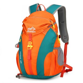 限時下殺 時尚旅遊戶外後背包 運動休閒背包 超輕防水包多功能登山包 背包旅行後背包 旅行背包雙肩包 登山背包 露營後背包, 大號橘色25L（胸口腰釦）