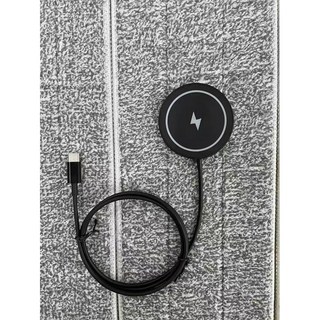 20W無線充電氛圍燈桌麵充電器 適用於蘋果華為手機 台灣72H發貨, i12塑料15W磁吸無線充, 1個
