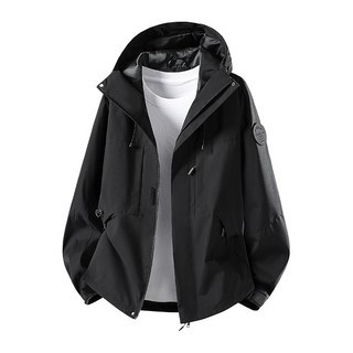 情侶款戶外單層防風防水夾克 男款登山運動風衣外套