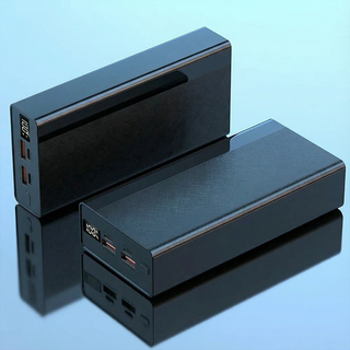 THOUSTA 캠핑전용 보조배터리 대용량 30000mAh 고속충전 66W C타입 멀티단자 LED 잔량표시, 블랙