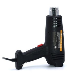 附贈風嘴 小家電 110V 大功率 熱風槍 家用高溫吹風機2000W兩檔調溫烘焊槍, 1個