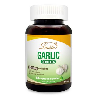Lovita愛維他 無味大蒜精 5000mg, 60顆, 1罐