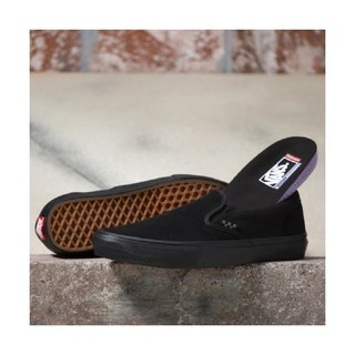 [AK플라자] [VANS] 공용 스케이트 슬립온 단화 VN0A5FCABKA 올블랙