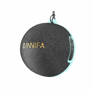 BINNIFA A80 Pro 迷你藍牙音箱，磁吸手機支架，TWS立體聲，防水便攜, 黑色