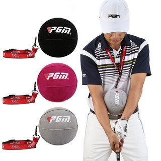 실버카우 골프 스윙 팔꿈지 자세 교정볼 연습기 자세교정기, 핑크공+목걸이스트랩