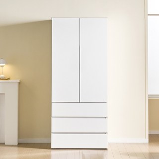 멜로우 LPM 400/800 옷장 이불장 거울 장농 시리즈, 800 3서랍 옷장, 화이트