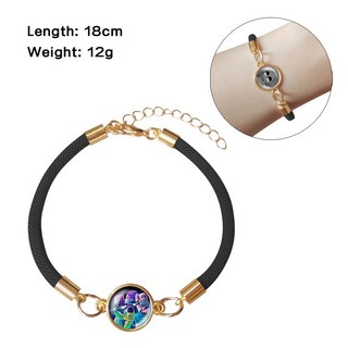 獵魔女團HUNTRIX手鍊 動漫週邊編織寶石手鍊 男女個性潮流手繩掛飾