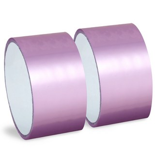 아뜰라임 파스텔 테이프공 볼 만들기 펄 풍선 컬러 실리콘 테이프 6cm, 퍼플, 2개