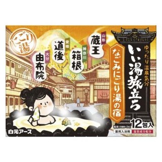 Hakugen Earth 白元 名湯之旅濁湯入浴劑 靜謐和之湯 12包入, 1盒, 300g