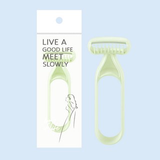 無痛 安全 手動剃毛器 腿毛修剪器 刮腋毛, 1個, 無感除毛刀 【抹茶綠】, 1個裝