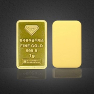 [한국퓨어금거래소] 1g 골드바 999.9%