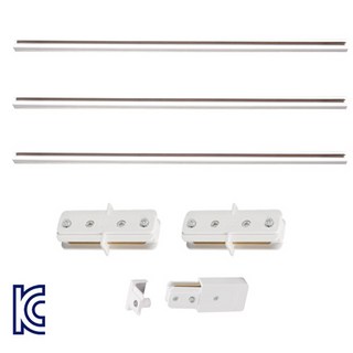 케이시조명 레일 3M세트 (1M 3개+일자연결2개+전원연결마감) KC인증제품, 1개, 화이트