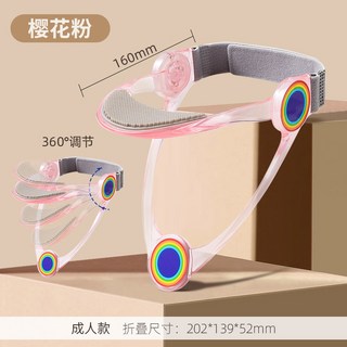 목 휘어짐 방지 보호대 고정 리프터 조절 및 가능한 파란색 교정 경추전방전위, 1개