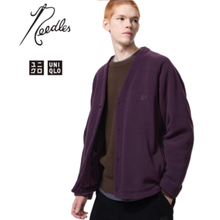 유니클로 x 니들스 남녀 공용 플리스 오버사이즈 가디건 후리스 3컬러 483980