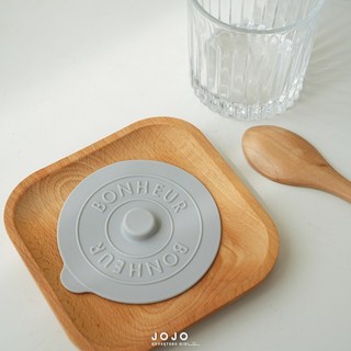 JOJO 矽膠圓形杯蓋 防塵密封蓋 簡約馬克杯飲料蓋, 岩石灰, 1個