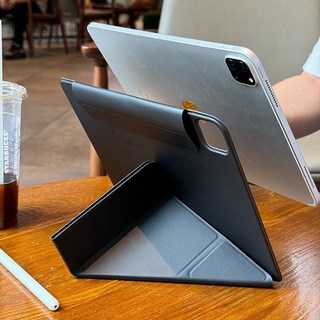 아이패드 프로 11세대 에어7 미니7 맥세이프 마그네틱 펜슬슬롯 거치대 보호 케이스, 아이패드 11세대 2025(A16), 3+Y    마그네틱 양면 클립 블랙