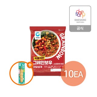 청정원 그레인보우 스리라차치킨200gx10개+닭가슴살한입꼬치10개, 10개, 200g