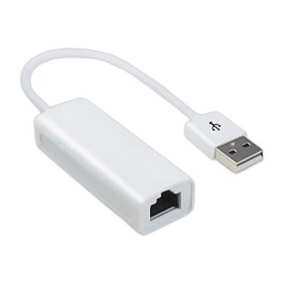 USB 2.0 轉 RJ45 乙太網路卡，有線網卡，免驅動，桌機筆電適用, 1個, USB2.0轉網路