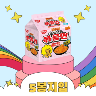 닛신 UFO 한국식 달콤매운 크림 야키소바 5입 팩, 1팩