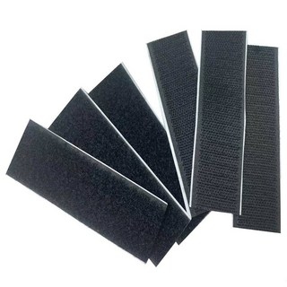 雙面背膠魔術貼 魔鬼氈 背膠魔鬼氈 魔術貼 公母扣 魔鬼沾 魔力扣 子母帶 粘扣帶, 1個, 【GE290A】25x100mm黑色