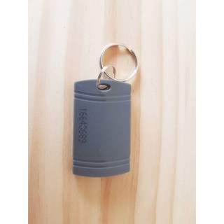 Mifare規格感應門禁卡鑰匙磁扣，社區門禁卡，安全門禁系統，輕巧鑰匙圈設計，方便攜帶, 1個, 灰色/黑色