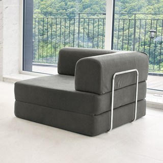 퍼니인어스 멜로우 볼드 소파 베드 가죽 패브릭 모듈 공간절약 감성 디자인 쇼파 원룸 다용도, 애쉬그레이